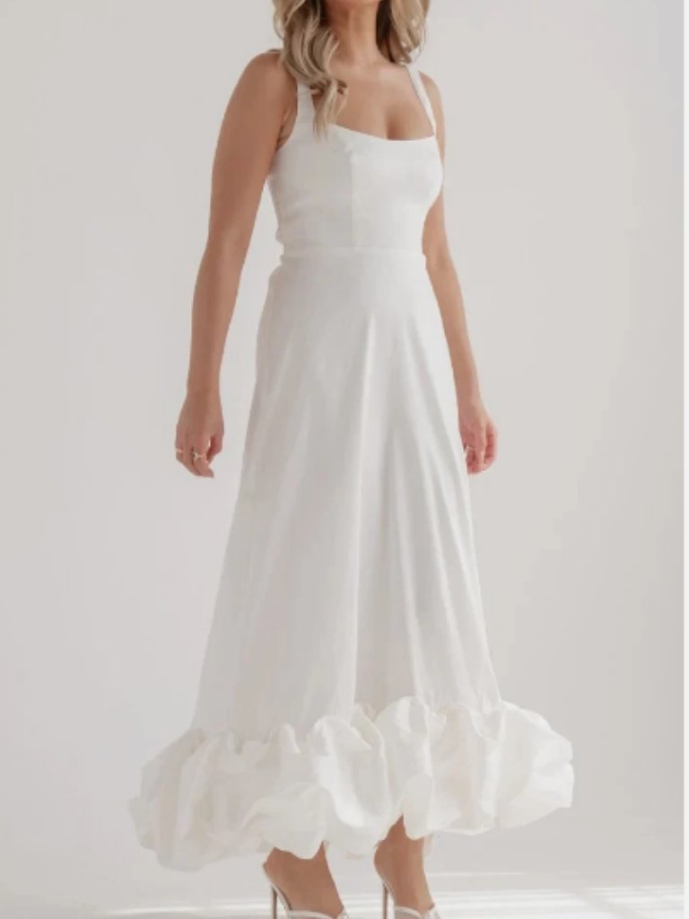 Show Me Your Mumu Rebecca Midi Dress - White Size Xxs